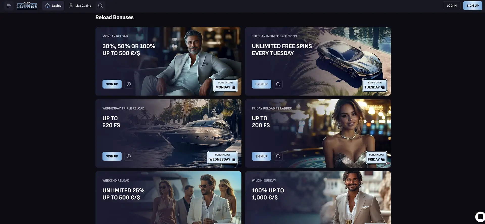 Slotlounge reload bonuses
